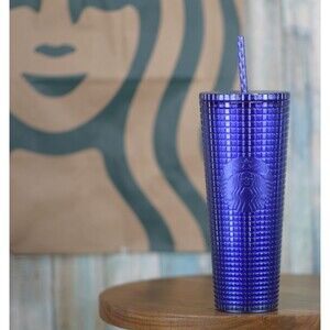 Starbucks Blue Blueberry Glitter Gradient Venti 24oz Cold Cup